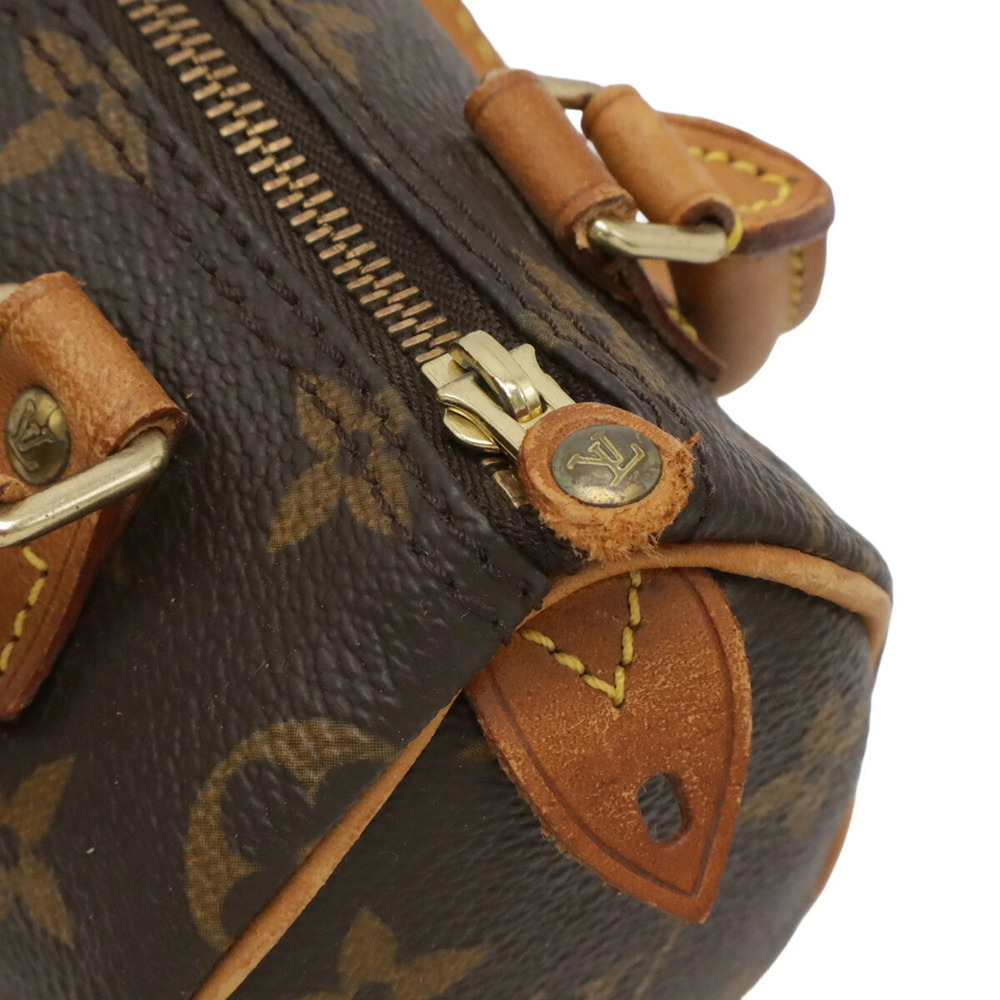LOUIS VUITTON Brown Monogram Mini Speedy Pouch - Picture 5 of 10
